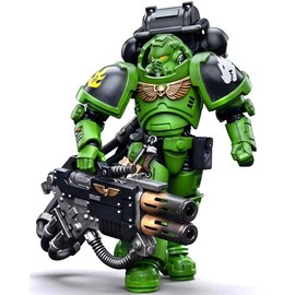 JOYTOY Warhammer 40K 1/18 Scale Action Figure, Brother Xavak Salamanders Eradicators - Articulated Figurine for Collection & Gifts - JT5277