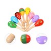 Eabdice Pack of 10 Mini Wooden Maracas, Maracas Rattle, Musical