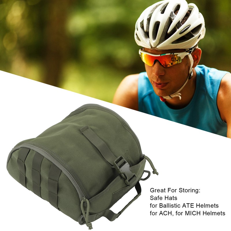 Camping Helmet Bag Canvas Scratch Prevention Adjustable Helmet Storage Bag