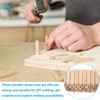 PATIKIL 1/4x1 1/2" Wooden Dowel Pins, 100Pack Wood Dried Fluted