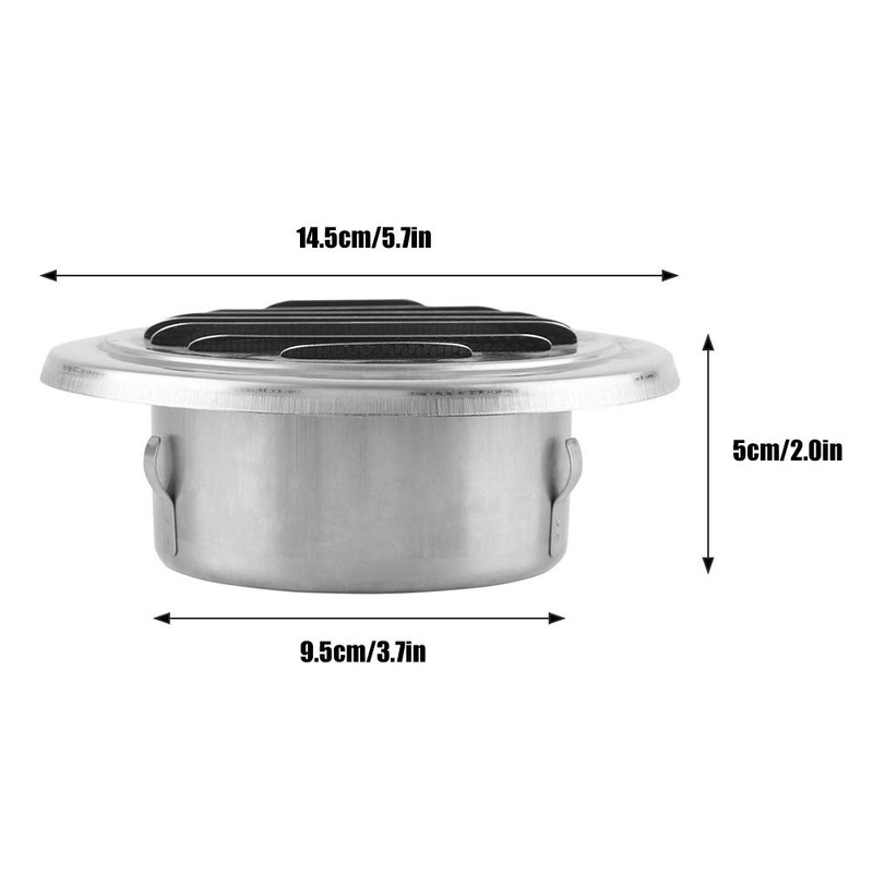 Round Air Vent Grill, Stainless Steel Through Wall Dryer Vent