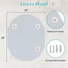 Pregaspor Single Beveled Edge Bathroom Vanity Mirror, 30" x 36"