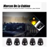 PUNKZZ Camión 5 Luces De Circulación Para Techo De Coche