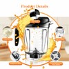 Blender Pitcher 64oz Low-Profile, Compatible with Vitamix 5000, 5200, 6300,