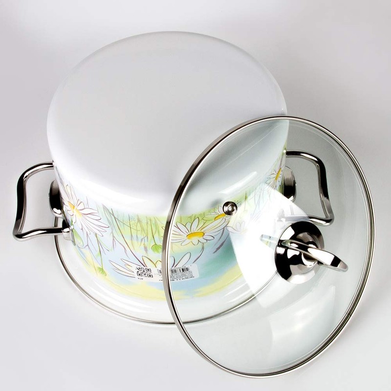 Enamel Stock Pot Daisy Fields Enamel Cooking Pot Enameled Pot