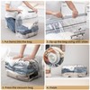 TAILI Cube Travel Vacuum Storage Bags 4 Pack, Medium Size