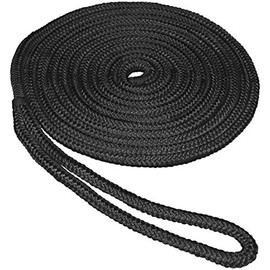 SeaSense 5/8' X 35' DB Dock LINE Nylon Black SeaSense Double Braid Nylon Dock Line 5/8" x 35' Black,
