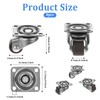 8Pcs 1/2inch Small Caster Wheels, 360 Degree Swivel Casters Set,