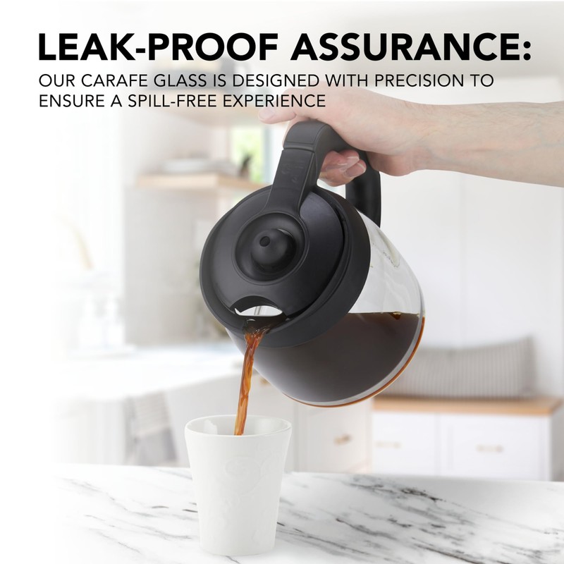12-Cup Glass Coffee Carafe Replacement Compatible ONLY with Ninja Coffee