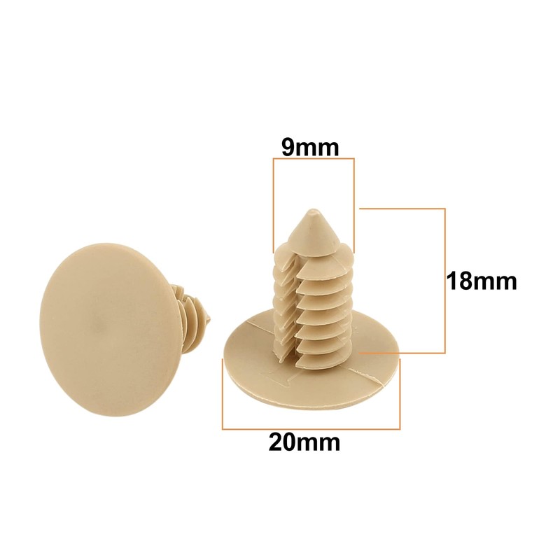 Pack of 20 Car Plastic Rivets Bumper Door Fixing Clips