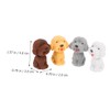 DOITOOL 24pcs Cute Animal Erasers Adorable Multi-Function Dog Shaped Pencil