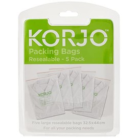 Korjo Packing Bags, for Travel, 5 Pack