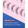 ENFOO Lashes Natural Everyday Wispy Lashes Natural Look Clear Band