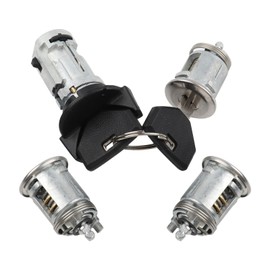 DOLKSN Ignition Switch Lock Cylinder w/Door Lock & 2 Keys Compatible with Jeep 90-95 Wrangler YJ 90-96 Cherokee XJ 91-92 Comanche,Dodge 92-93 Viper 90 Dakota Replaces# 924-908 4720929K 5161055AA