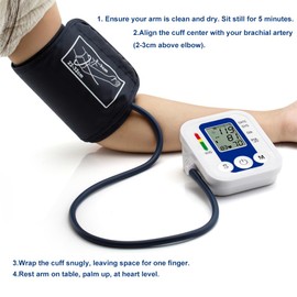 Large Cuff Blood Pressure Monitor for Adults – Clinically Accurate Upper Arm Digital Machine with Arrhythmia Detection, Voice Broadcast & 198 Memory Storage – Home Use