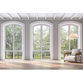 Yeele 8x6ft Business Office French Sash Window Backdrop Living Room Sofa Interior Photography Background Modern Furniture Apartment Decoration Residence Villa Photo Studio Props