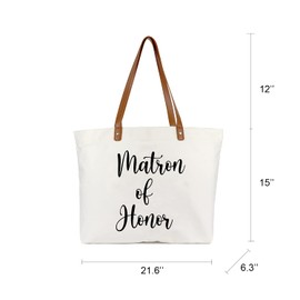 Lamyba Matron of Honor Tote Bag, Matron of Honor Gifts From the Bride, Matron of Honor Proposal Gifts