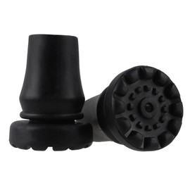 Rangerfive 2 Pack Cane Tips 3/4 Inch Crutches Accessories Replacement Rubber Tips for 3/4" Walking Stick