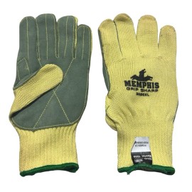 Memphis GRIP SHARP Leather Palm Safety Glove Size XL 1 Pair