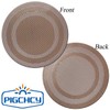 PIGCHCY Round Placemat Set of 8 Vinyl Washable Kitchen 15