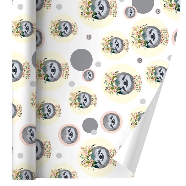 GRAPHICS & MORE Happy Sloth Flowers in Hair Premium Gift