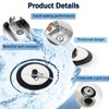 2 PCs Universal Bath Plug with Chain, Bathroom Sink Plug