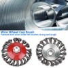 Wire Brush for Angle Grinder, 4Pcs Rotary Twist Knot Wire