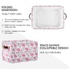 KEEPREAL Pink Flamingos Storage Basket Bin, Large Cube Storage Box