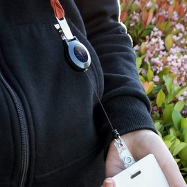 Rustic Indiana State Flag Distressed USA Lanyard Retractable Reel Badge ID Card Holder