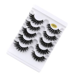 TOVINANNA 5pairs False Eyelashes Natural Dense Makeup Lashes for Women for Daily Wear and Special Occasions Skin-friendly and Reusable for Parties and Festivals