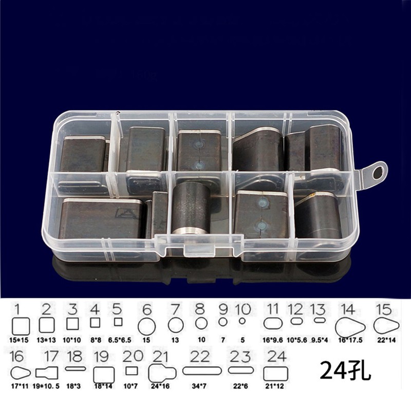 24 Pcs Leather Punch Tool Kit Universal Phone Leather Holster