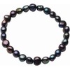 Generic Freshwater Pearl Craft Bead, Black, Round
