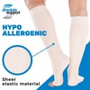 ABSOLUTE SUPPORT Womens Compression Stockings 15-20mmHg for Travel - Sheer