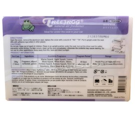Tree frog Fresh Box White Musk 4-pack Treefrog Air Freshener, Large Pack and Long Lasting JDM Car Freshener