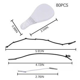 MUNSKT Facial Lifting Tape, Sagging Skin, Reducing Wrinkles, Firming Skin Friendly And Elastic, With Invisible Effect. The Package Contains 80 Pieces Of Tape 3 Fixed Straps.