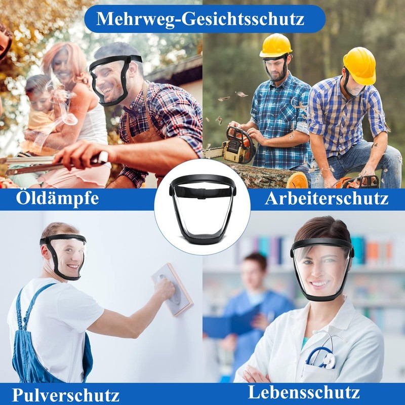 BFhongly Plastic Face Shield Vsier Full Face Protection Equipment (2)