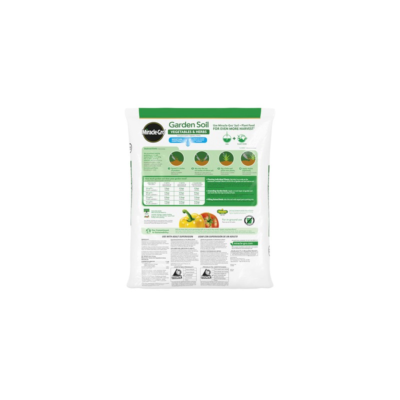 Miracle-Gro Garden Soil Vegetables and Herbs 1.5 cu ft