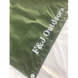 F&J Outdoors Canvas Tarps Truck Tarp Water Resistant UV Resistant 10 OZ Heavy Duty Tarpaulin Cover for Car Boat Camping Firewood Woodpile, 6x8 Feet