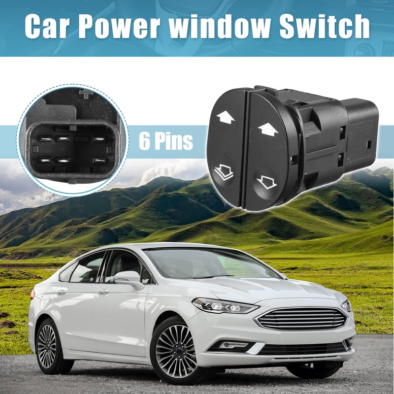 X AUTOHAUX Power Window Switch Driver Side 6S6T14529AB