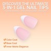 WUZIA French Tips Gel x Nail Tips, 240PCS Press on