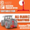 ECOTRIC 3 Point 2" Receiver Trailer Hitch Category 1 Tractor