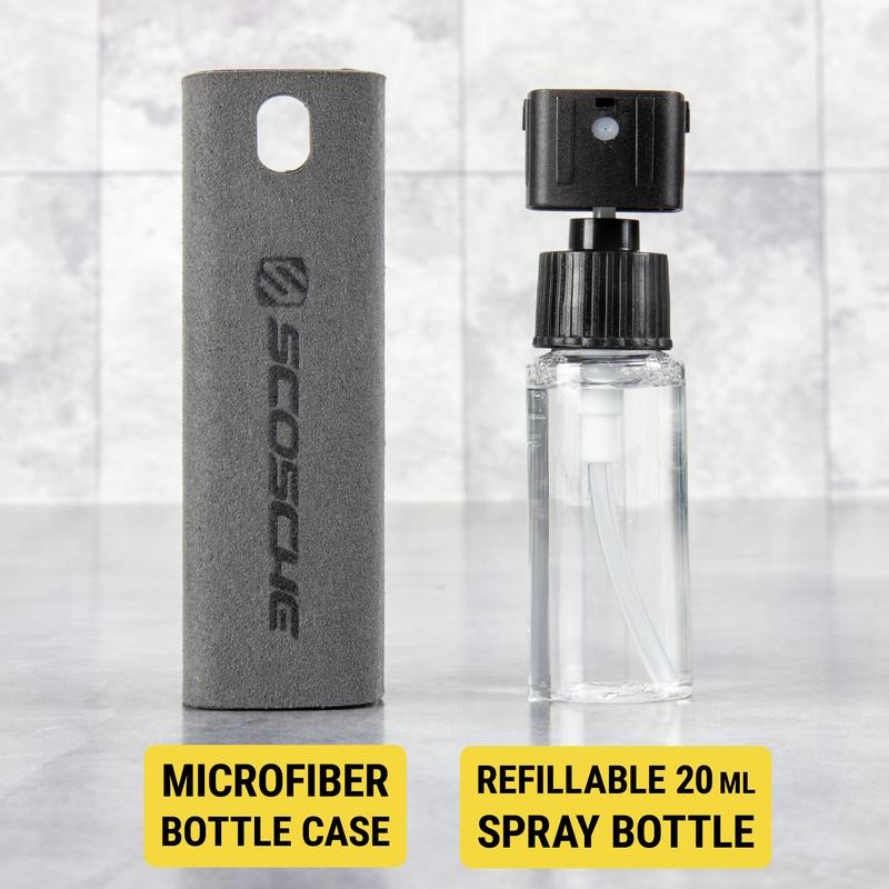 Scosche 2-in-1 Screen Cleaner - 2-in-1 Screen Cleaning Portable Mister