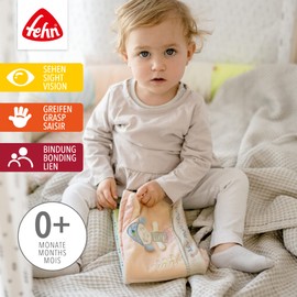 Fehn Mermaid Baby Photo Album - Memory Book, Fabric Sensory Photo Album To Arrange Yourself - Baby Album Toy For Birth, For Babies And Children From 0+ Months To Remember Faces And Learn Names