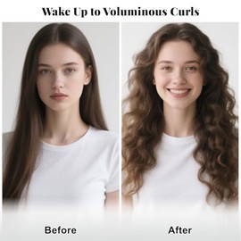 Paquete de 6 rizadores de pelo sin calor para rizos nocturnos, varillas suaves y flexibles para no peinar el calor, rodillos de pelo cómodos para dorm