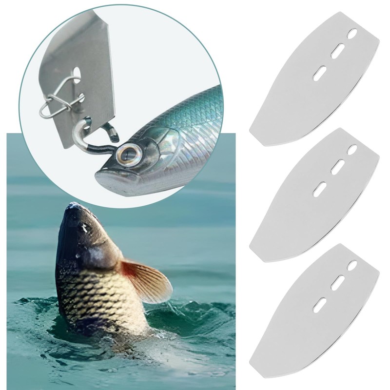 SG Store 50Pcs Original Stainless Steel Swim Jig Dancer Blades