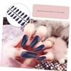 WOONEKY Fake Nails 3 Sets of 24pcs Artificial Fingernails for