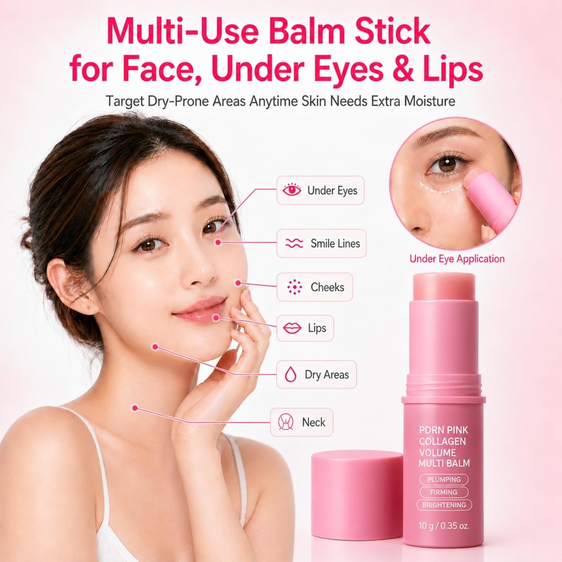 PDRN Pink Collagen Multi Balm Stick & Caffeine Hydrogel Eye