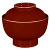 Mitani M13758-3 Yamanaka Lacquer Yanaka Paint, Red Coating, Boiled Bowl,
