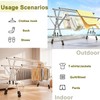 XIMSPHY 5 Rods Clothes Drying Rack, Folding Drying Rack Clothing,