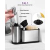 ODesign Kitchen Soap Dispenser Set - 3 in 1, Stainless